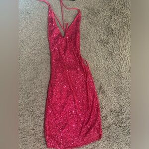 “Let’s go Party” Barbie Collection Dress- Hot Pink